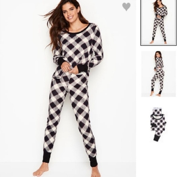Victoria's Secret Other - Victoria's Secret XL 1X  Pajama Set Plaid Thermal